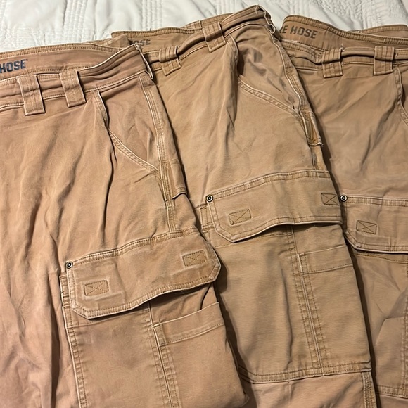 pair of Flex Fire Hose Duluth Trading Company work pants size 40x34